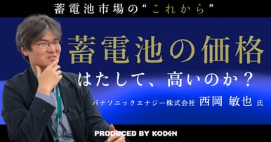 動画を公開しました｜【蓄電池の価格】結局は「電気代（電気の価値）」で決まる？（パナソニックエナジー株式会社 西岡敏也氏）のサムネイル