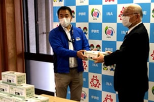 マスク、医療機関に提供のサムネイル